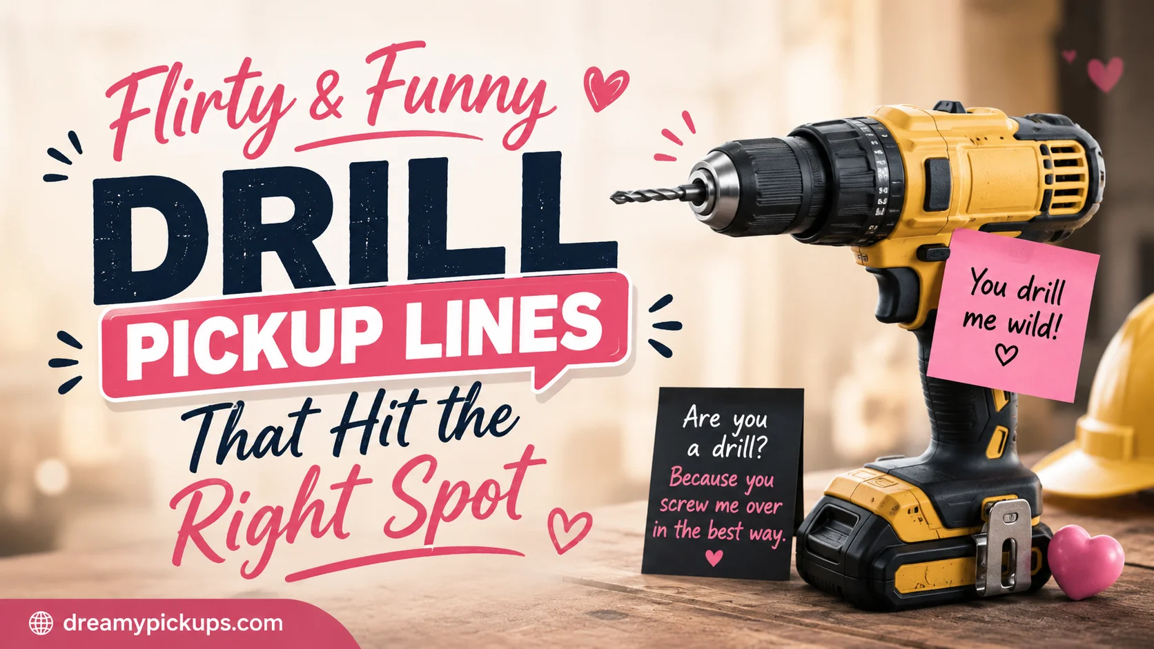 Flirty & Funny Drill Pickup Lines That Hit the Right Spot