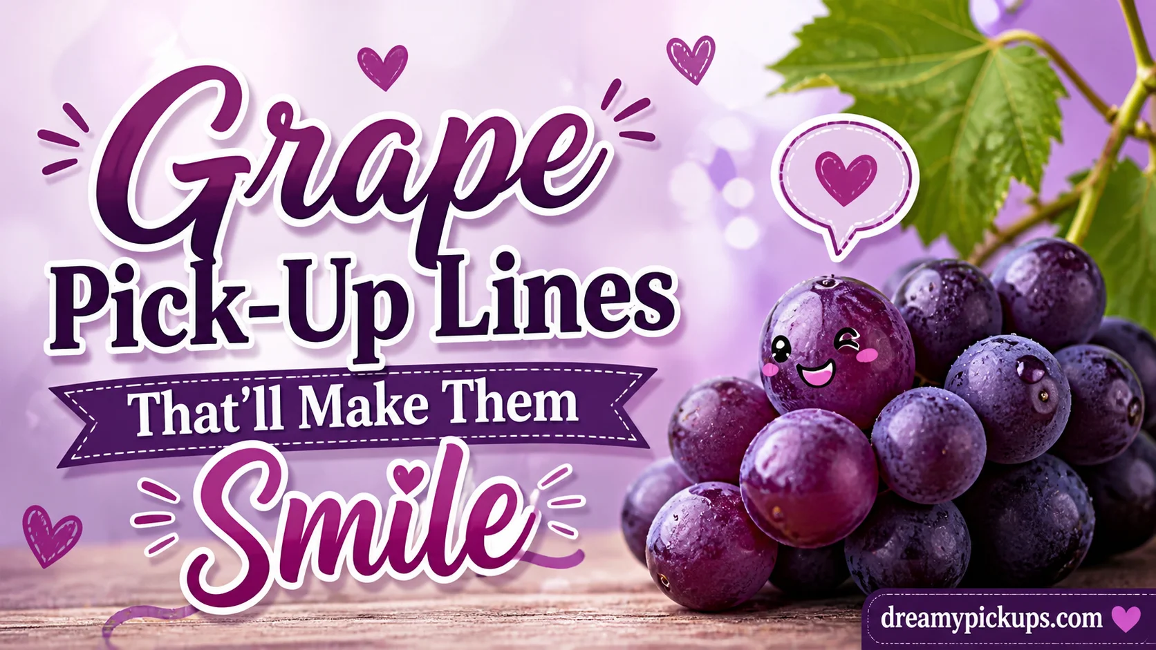 Grape Pick-Up Lines That’ll Make Them Smile